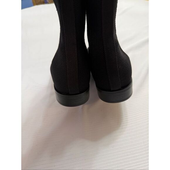 Vivaia Riley Pro Boots Black Knit Comfort Square Chelsea Bootie Sz 41.5 US 10.5 - Picture 6 of 11